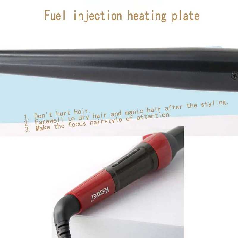 Kemei KM 3110 профессиональные щипцы для завивки светодиодный дисплей термостат