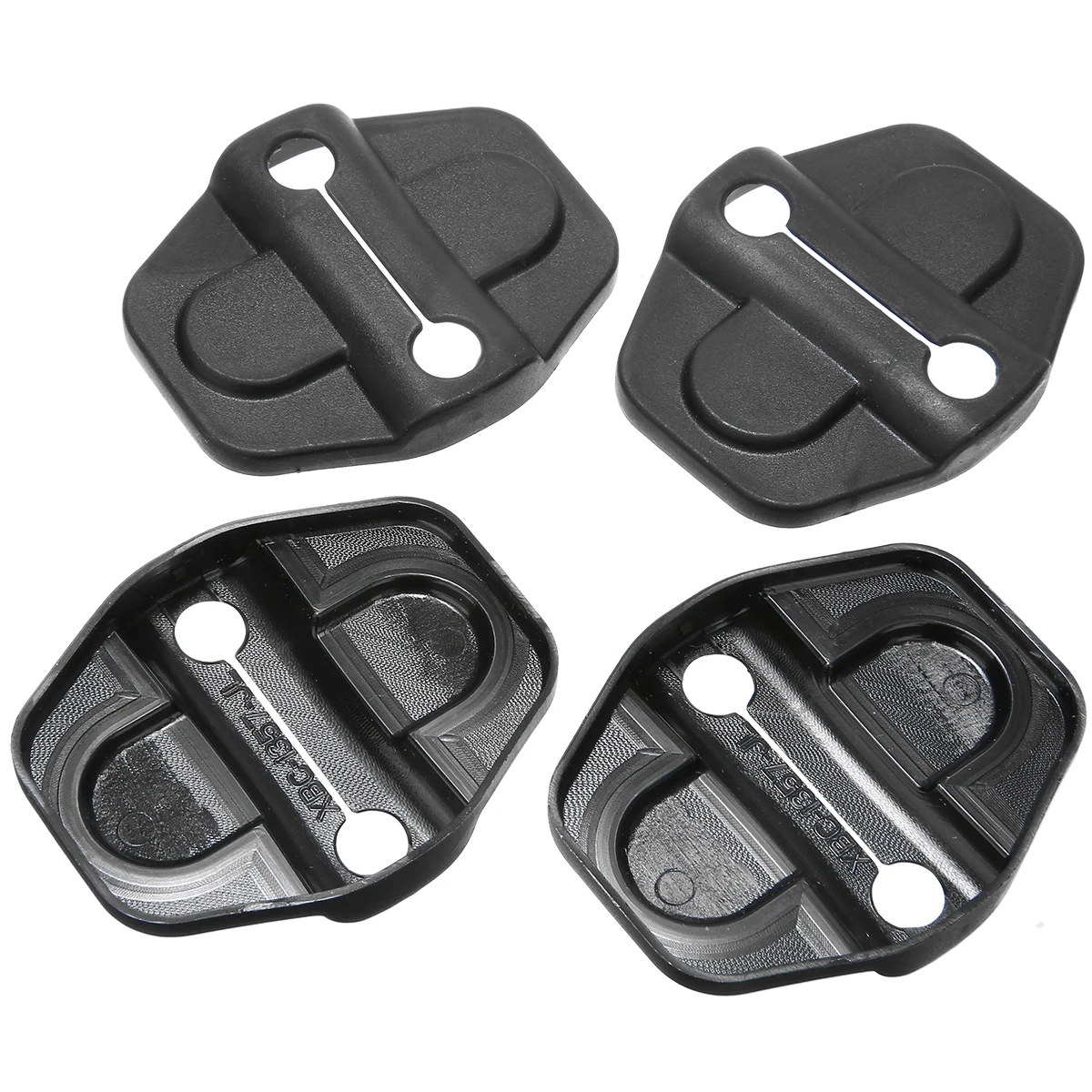 

4Pcs Black ABS Door Lock Decoration Cover Accessories Car Door Lock Protective Cover For Jeep Wrangler JL 2-Door 2018