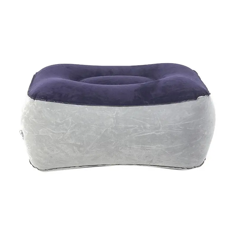 Надувная подушечка для ног-подушка для отдыха из флока, пвх, подушка для ног для путешествий, для улицы, для массажа, османская автомобильная подушка