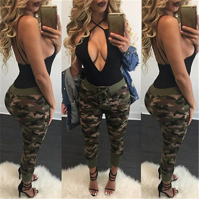 Fashion Women Pencil Stretch Casual Denim Drawstring Skinny Jeans Pants High Waist Jeans Trousers Bandage trousers
