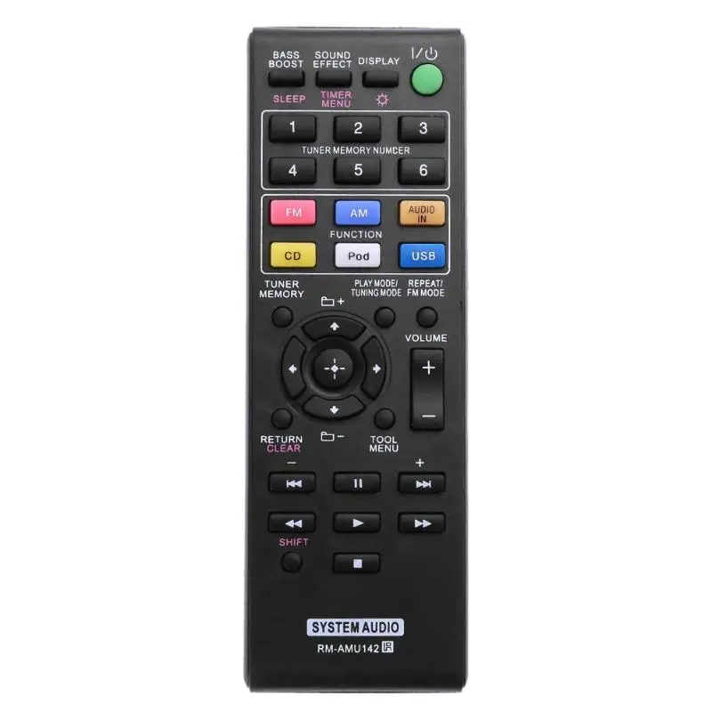 Remote Control For Sony RM-AMU142 Remote Controller Replacement For Sony CD Micro-Hi-Fi CMT-50IP Audio