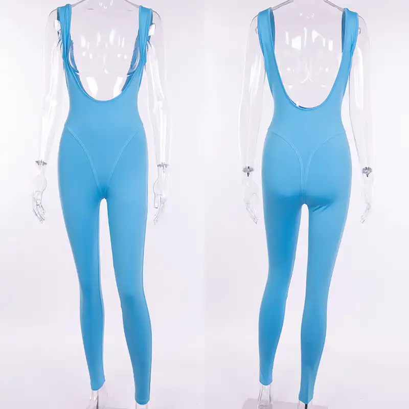 spandex suspender jumpsuit