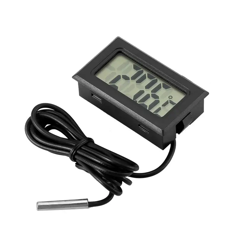 

LCD Digital Thermometer Waterproof Car Electronic Temperature Instruments Sensor Probe Gauge Weather Station Meter