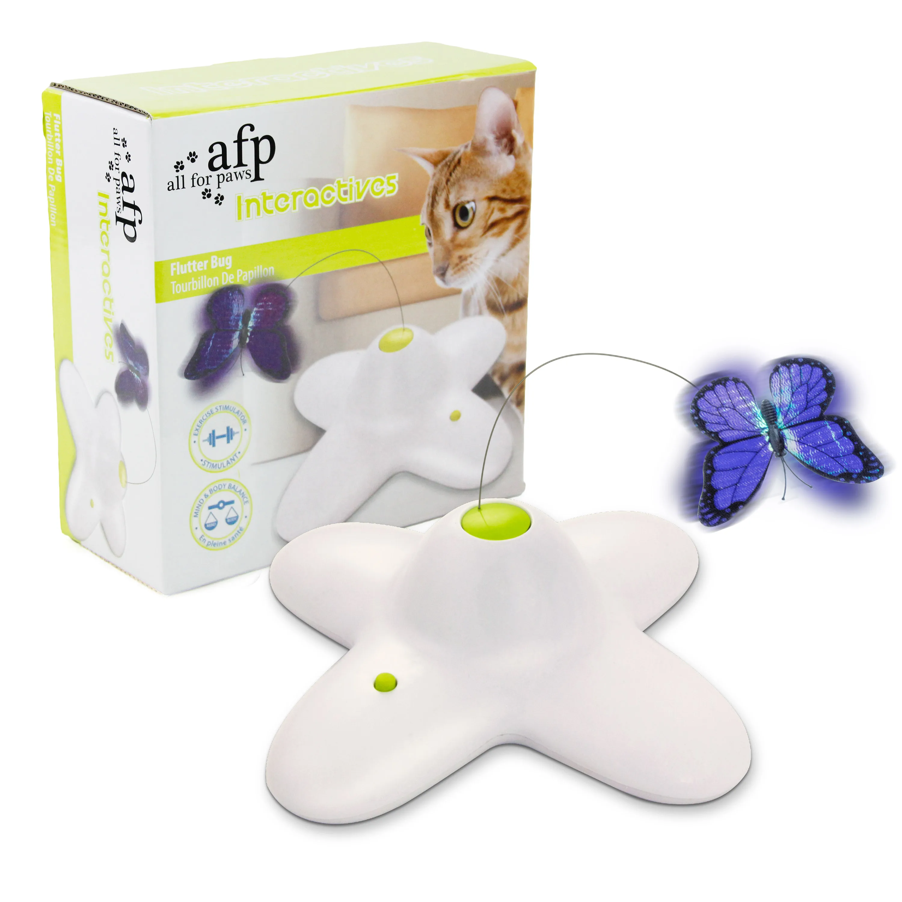 battery operated butterfly cat toy