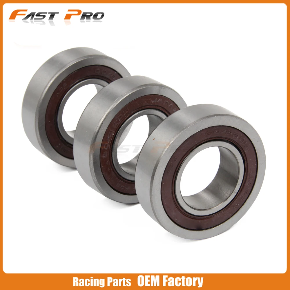Motorcycle 3pcs Rear Hub Steering Roller Bearings For SUZUKI RM125 RM250 RM 125 250 00 01 02 03 04 05 06 07 08 2000 2001-2008 | Автомобили