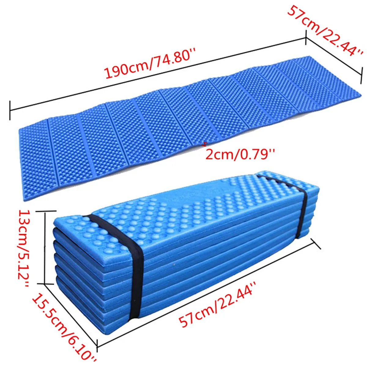 190X57X2 سنتيمتر التخييم حصيرة XPE خفيفة رغوة حصيرة مقعد للطي خيمة للشاطئ سجادة للرحلات وسادة النوم للماء في الهواء الطلق فراش