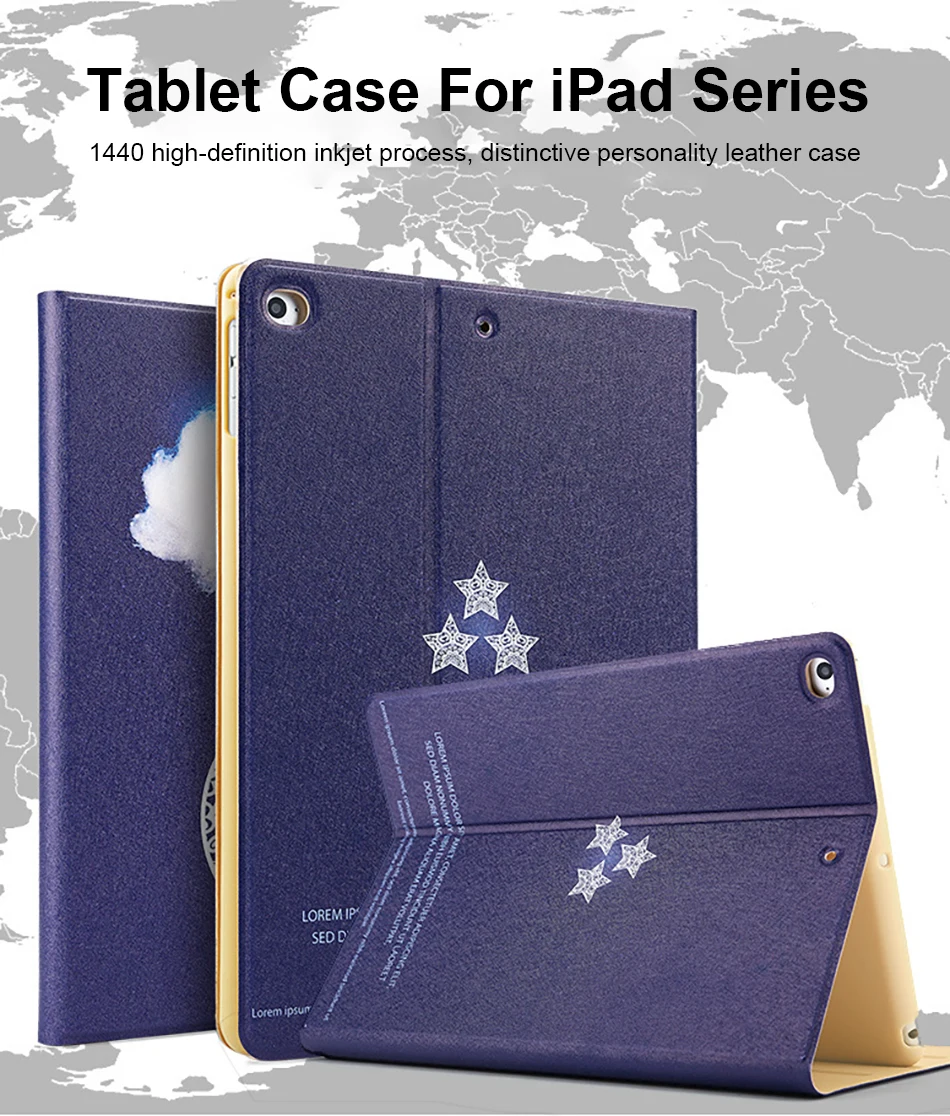 

9.7 Inch Smart Tablet Sleeve Flip Case Shockproof Elegant Cover for IPad 2 3 4 Protection Capa for Ipad Air 1 2 Auto Sleep Shell