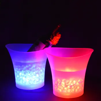 

Wine Bucket 5L 7 Colors LED RGB Light Changeable Ice Champagne Beverage Drinks Beer Bar Party Tools