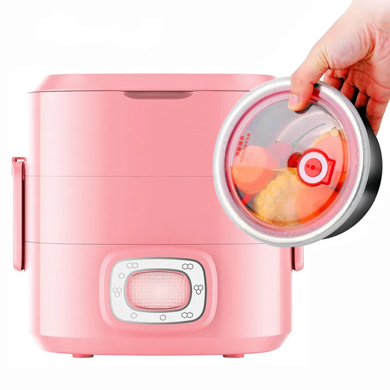 TSOICONN 1.5L мини рисовая электрическая плита нагревательный контейнер Bento для обеда 2