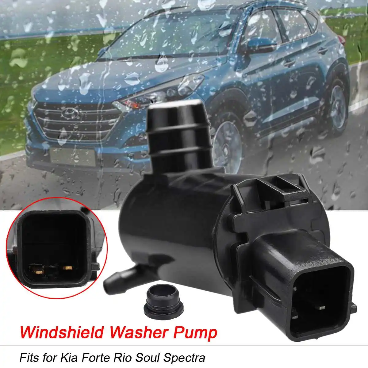 Windshield Washer Pump For Kia Forte Rio Soul Spectra For Hyundai