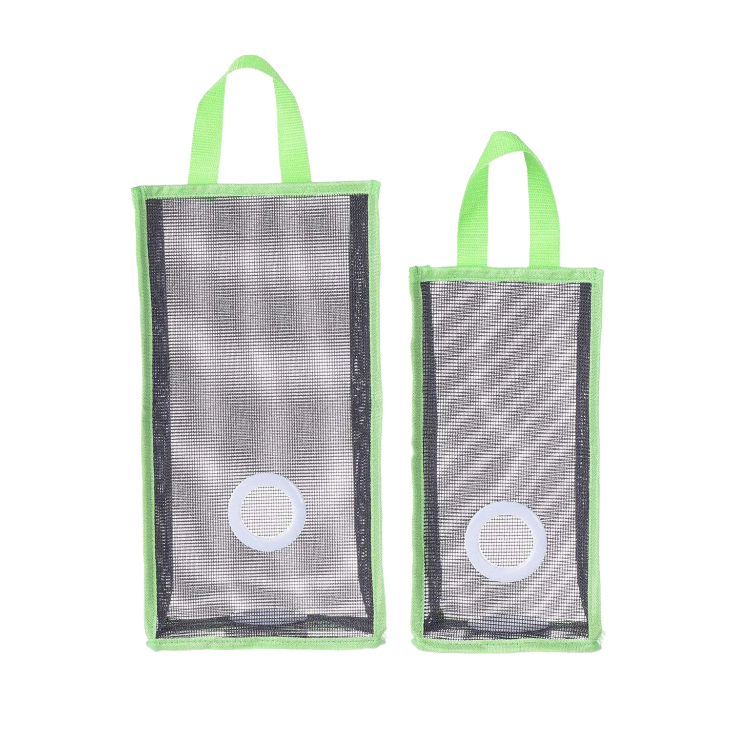 Practical Boutique Set of 2 Wall Mount Plastic Bags Holder Hanging