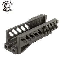 Caliente táctico Aks 74U riel Picatinny guardamanos Multi-función Corte de aluminio B-11 caza Airsoft Paintball ejército Accesorios