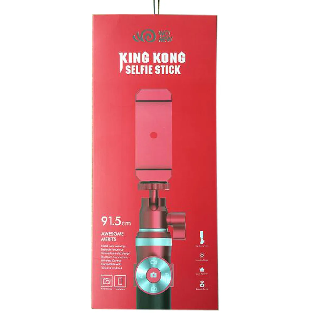 

Bluetooth Selfie Stick Handheld Aluminum alloy Monopod Shutter Extendable Self Tripod For Samsung S10 + S9 H uawei Android
