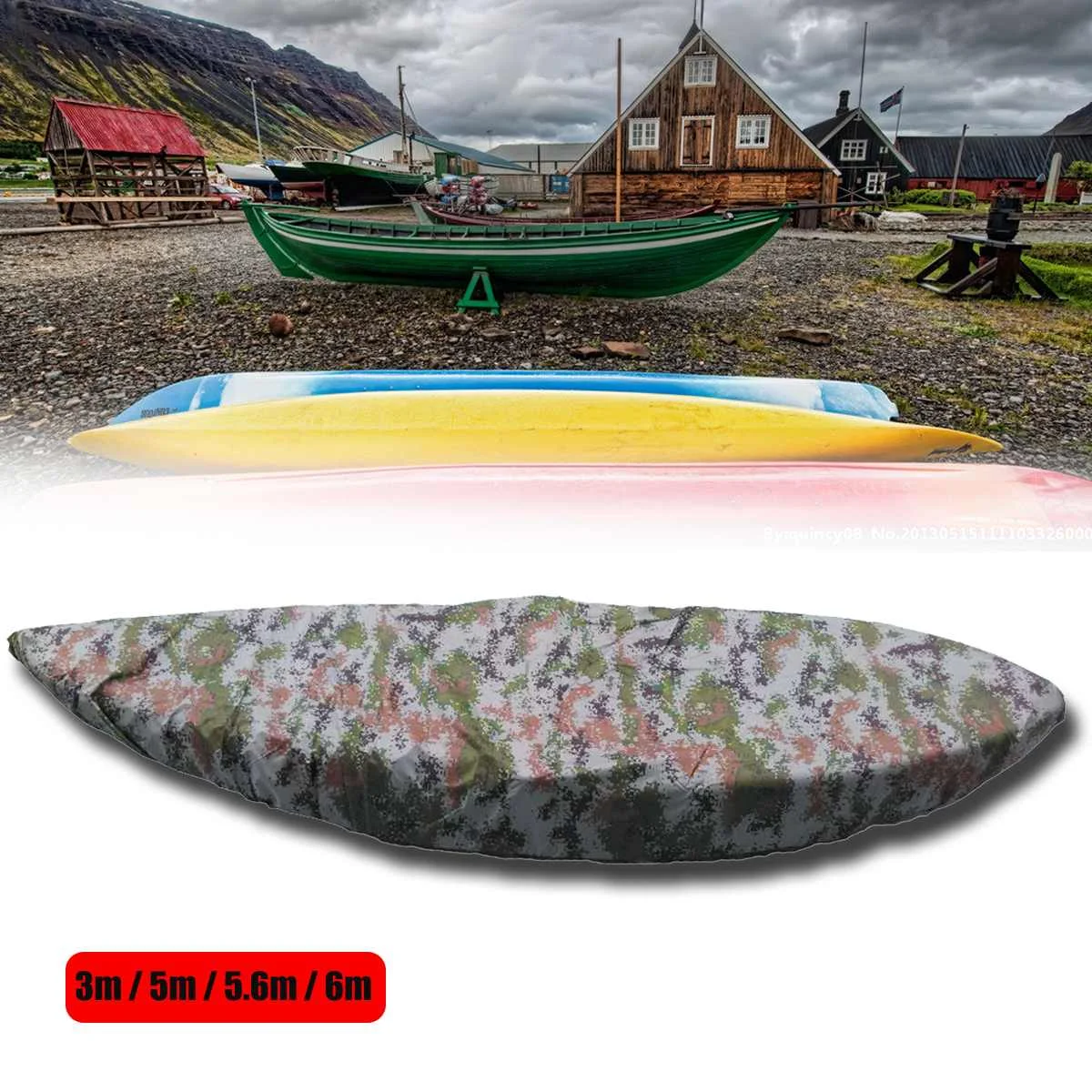 

Professional Universal Kayak Cover Canoe Boat Waterproof UV Resistant Dustproof Cover Shield Kayak Boat Canoe Covers