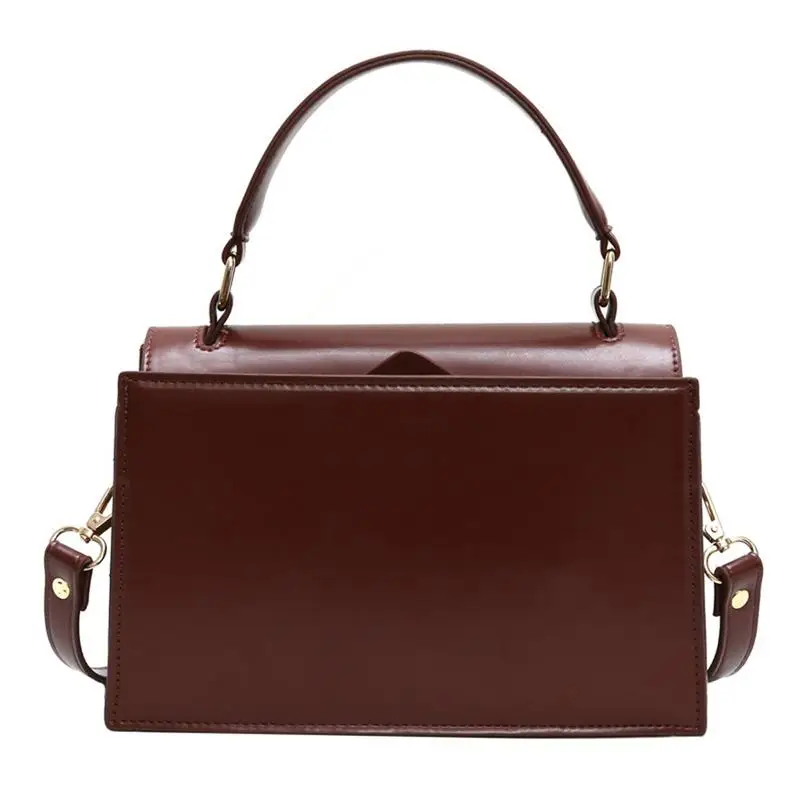 

Fashion Elegant Vintage PU Leather Messenger Bag Handbags Shoulder Crossbody Hand Bags Portable Small Square Bag Women Handbag
