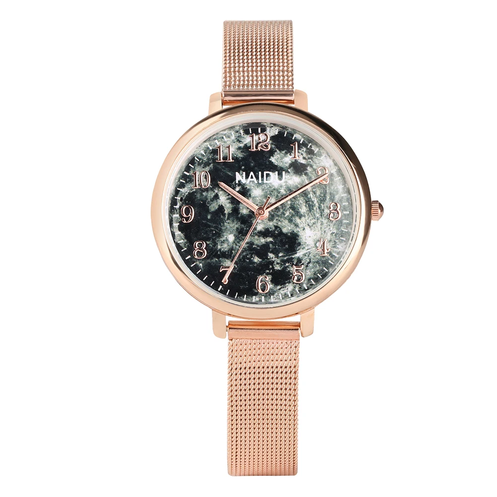 

Trendy Multiple Novel Dial for Women Quartz Analog Watch for Lady Stainsteel Band Strap Watches for Girls