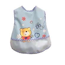 Детские нагрудники из материала EVA, водонепроницаемые нагрудники для ланча, мультяшный принт с фруктами, нагрудники для младенцев, нагрудники для мальчиков и девочек, нагрудники для кормления, фартук, аксессуары