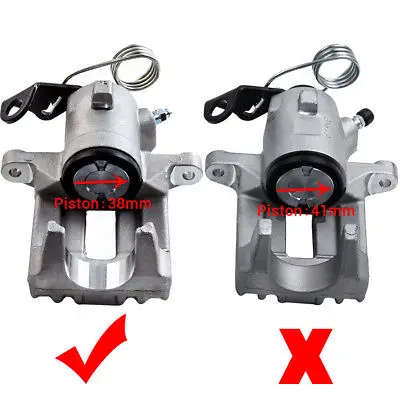

BRAKE CALIPER REAR LEFT DEPOSIT-FREE FOR BRAKING SYSTEM OF LUCAS AUDI 38mm for VW Golf MK4 1998-1999 1.4 1.6 1.8T 1.9 TDI 2.0
