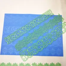 Adeeing Силиконовые Кружева Плесень коврик помадка торт полями декоративный инструмент