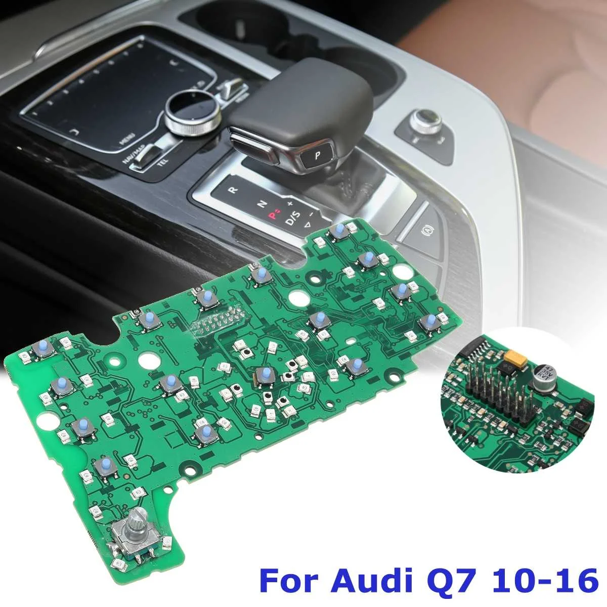 

For Audi Q7 2010 2011 2012 2013-2016 Left Rudder LHD MMI Multimedia Interface E380 Control Panel Circuit Board Performance Chips