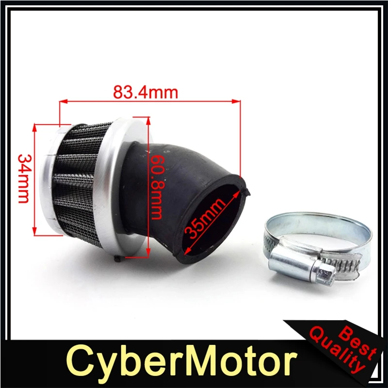 35mm Air Filter For 50cc 70cc 90cc 110cc Engine Pit Dirt Motor Bike ATV