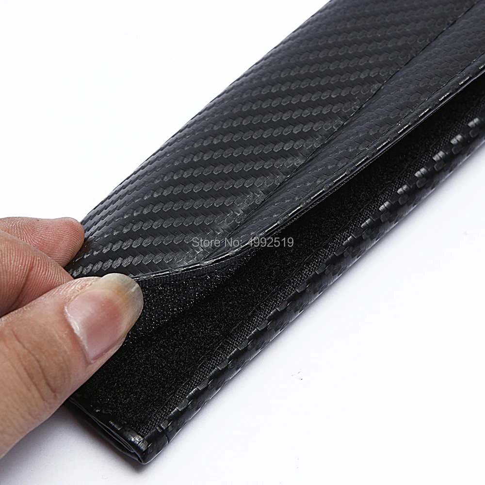 

1 pair Styling Car Safety Belt Cover Shoulder Protector Seat Belt Pad Carbon Fiber Sporty for Tesla Model S Model X Model 3