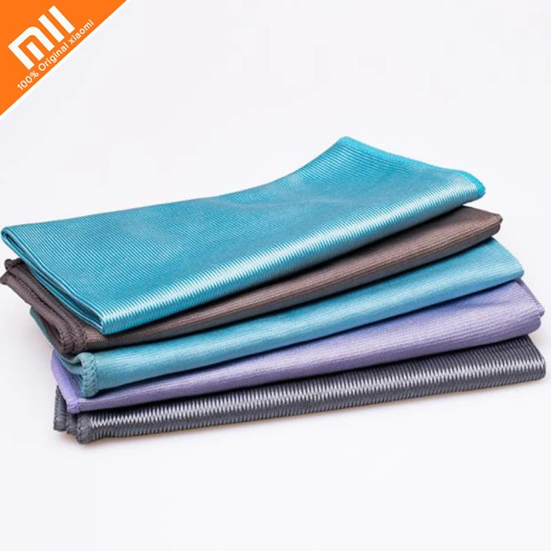 5 шт. xiaomi mija fine fiber бесшовный чистящий коврик для кухни rag35