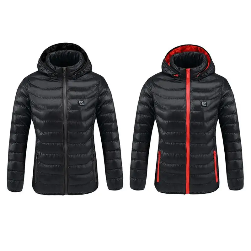 

Winter Outdoor Graphene Electric Warm Heated Jacket USB Constant Temperature Heating Carbon Fiber Warm Clothes For Women Coat