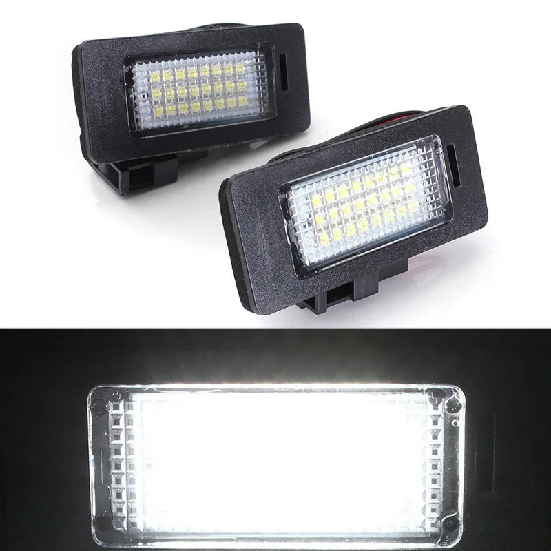 

Super White Error Free LED License Plate Lights For Audi B8 A4 A5 S4 S5 Q5 TT