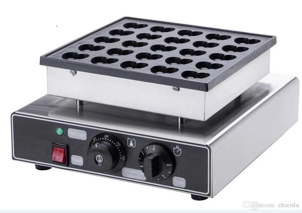 

Free Shipping 25 holes Heart shape Pancake Machne Dutch Waffle Maker