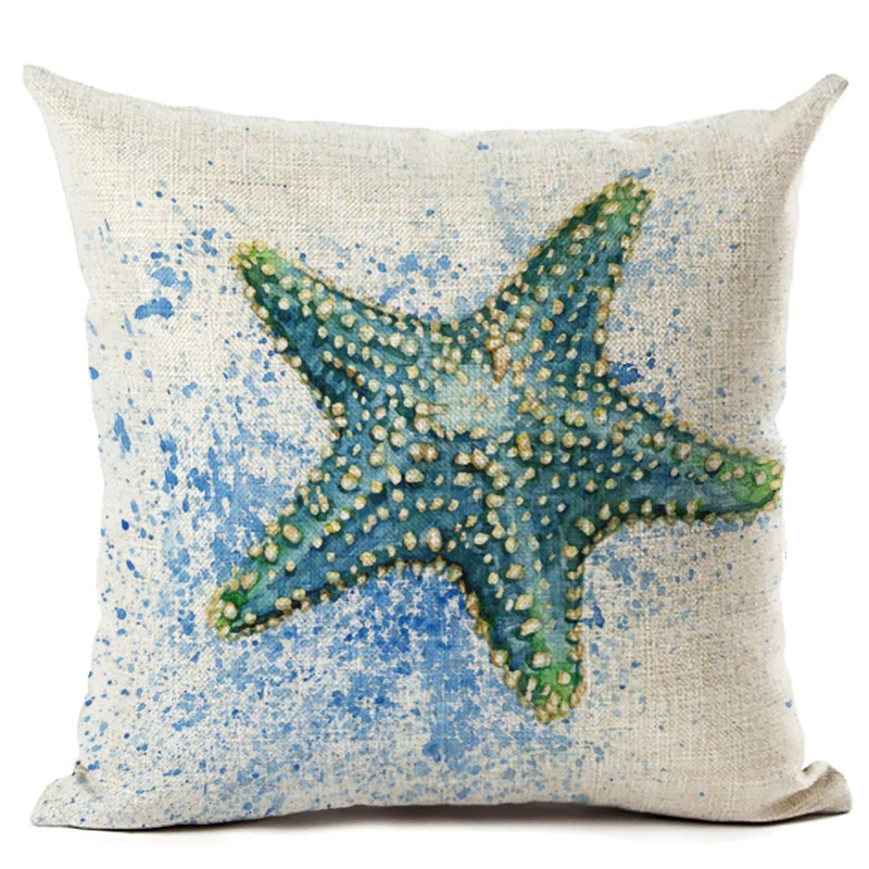 نجم البحر المخدة غطاء الوسادة مربع كنبة مكتب سيارة كسوة وسائد للزينة نجم البحر المخدة غطاء الوسادة مربع كنبة مكتب سيارة كسوة وسائد للزينة