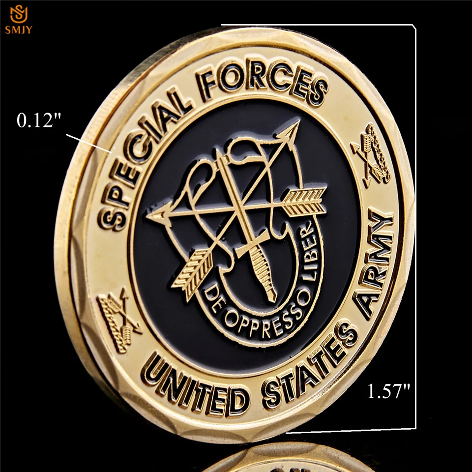 США армия спецназ обычай издание берет De Oppresso Liber Liberation военный жетон вызов