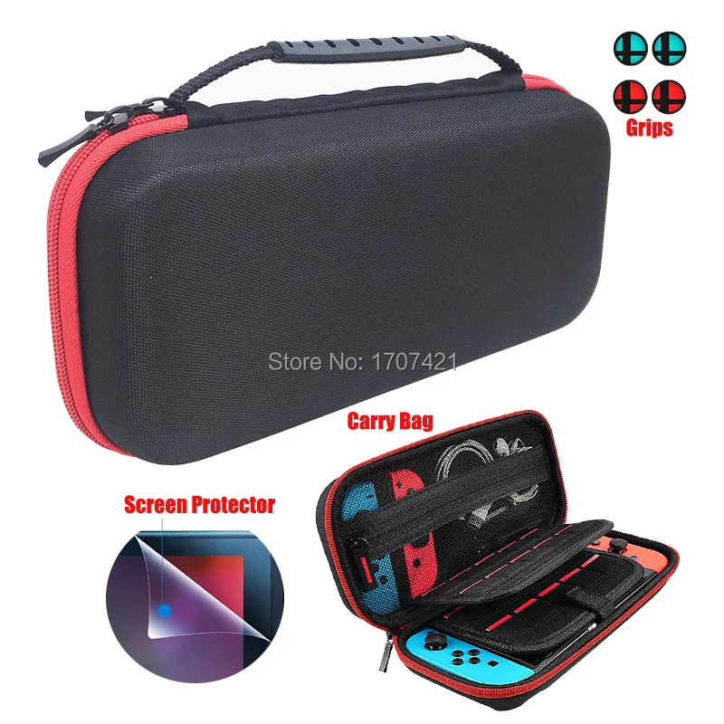 

8 in 1 Portable Hard Shell Case for Nintend Switch Console Storage Carrying Bag Travel Case for NS Nintendoswitch Accessories