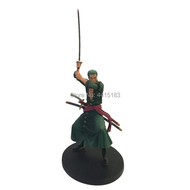 Hot Sale Anime One Piece Roronoa Zoro PVC Action Figure Doll Collectible Model Baby Toy Christmas Gift For Children 25 cm