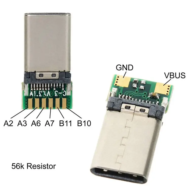 Zihan 2 шт. Micro USB 3.1 SMD 16P type c гнездо DIP4 Hd интерфейс передачи для смартфонов разъем