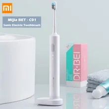 1 Mijia BET-C01 звуковая электрическая зубная щетка перезаряжаемая Водонепроницаемая электрическая зубная щетка супер светильник зубная щетка es от Youpin