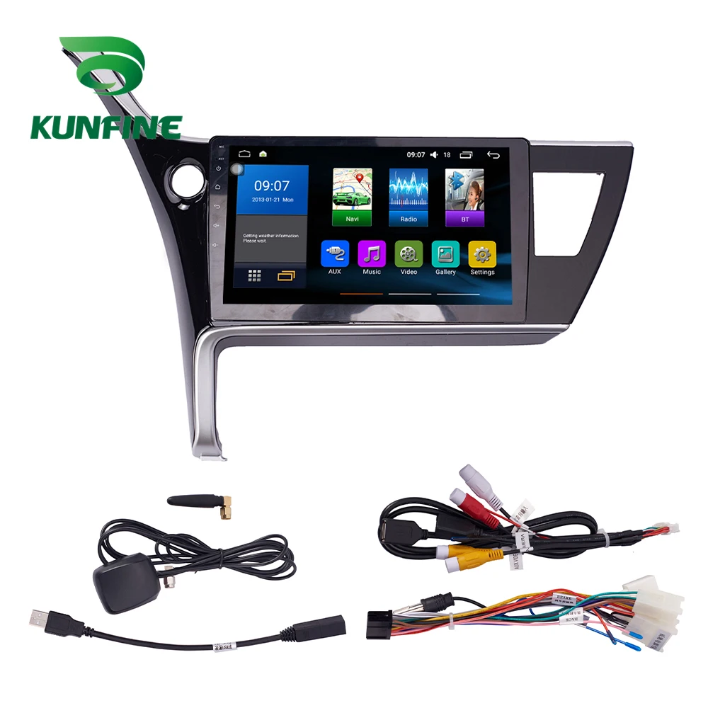 

Octa Core 1024*600 Android 8.1 Car DVD GPS Navigation Player Deckless Car Stereo For Toyota Levin Corolla 2017 Radio Headunit