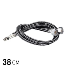G1/2 G3/8 G9/16 38 cm/58 cm 1 para ze stali nierdzewnej elastyczne hydraulika rur zimna/gorący mikser kran rura wodociągowa węże łazienka