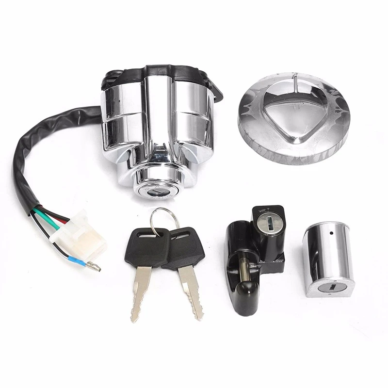 

Universal Motorcycle Ignition Switch Gas Helmet Steering Cap Lock Oil Cover For Honda AX100 Moto Accessories Car-styling