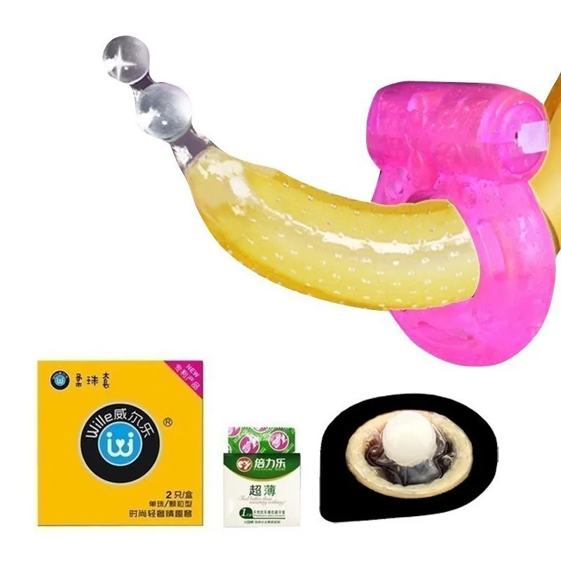 Lubrication Contraception Delay Condom Orgasm 10 Pieces Soft Pearl Massage Condom G Point Stimulate Growth With Vibrating Ring