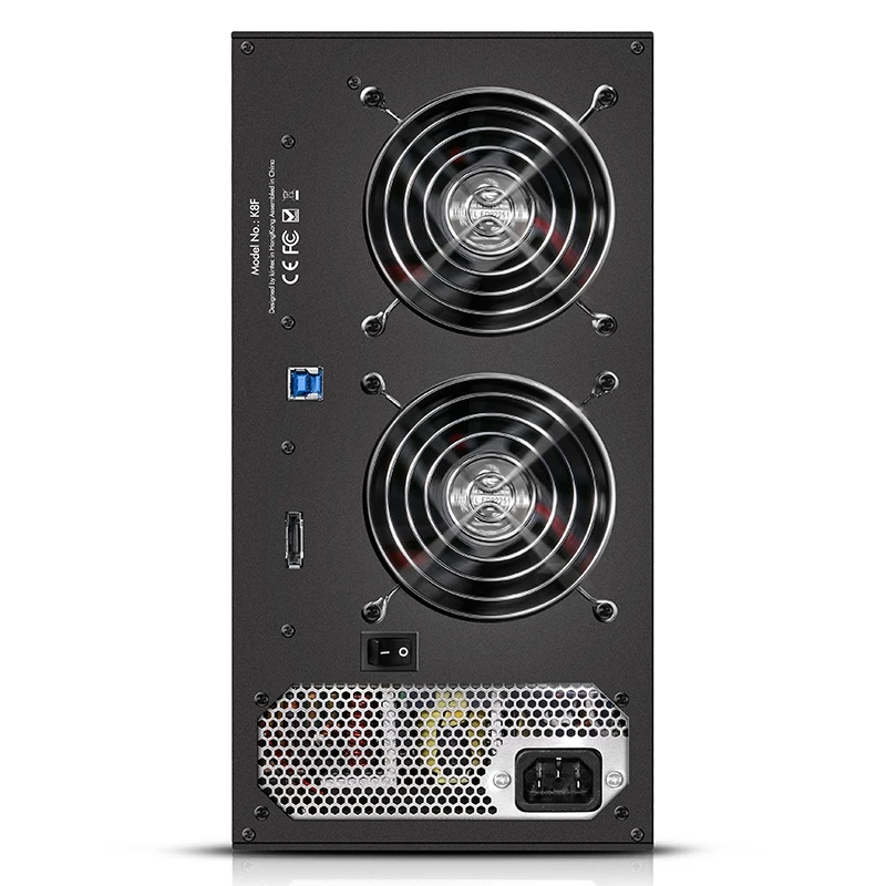 Maiwo 8 Bay 2 5 дюймов/3 дюймов Usb 3 0 Usap Гбит/с Esata Sata/Sas Hdd алюминиевый сплав чехол до 48T Hd