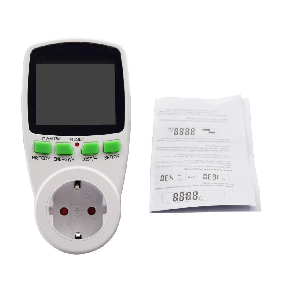 

Big Discount LCD Digital Energy Meter Wattmeter Wattage Electricity Kwh Power Meter Measuring Measuring Outlet Power Analyzer