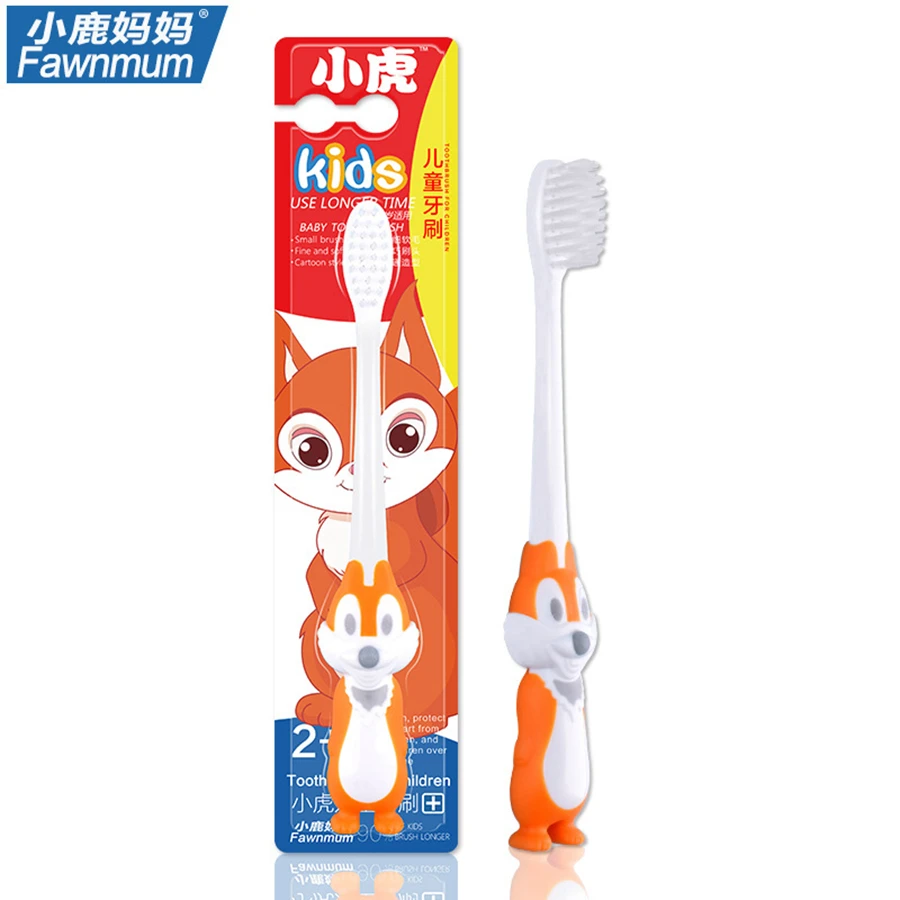 

Kids Toothbrush Cartoon Handle Children Toothbrushes Super Cute Animals Handle Ultra Soft Bristle Children Teeth brush Gum Care
