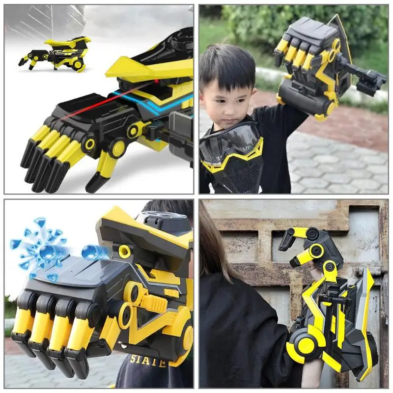 

AR Smart Continuous Transfomation Arm Hand Water Gun Electronic Bullet Toy with Changed Batteries Included Pattern Pistol Toys