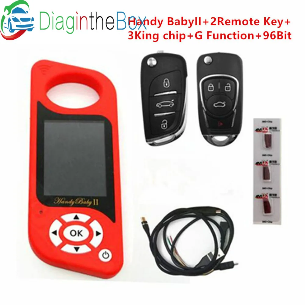 JMD Handy Baby II автоматический ключ инструмент для 4D/46/48/G чипы программист Handy Baby 2 английский/испанский язык в наличии