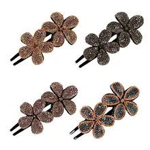 1 шт. заколка для волос кристаллы практичный цветок заколка для волос аксессуары для волос зажим для волос для девушек женщин
