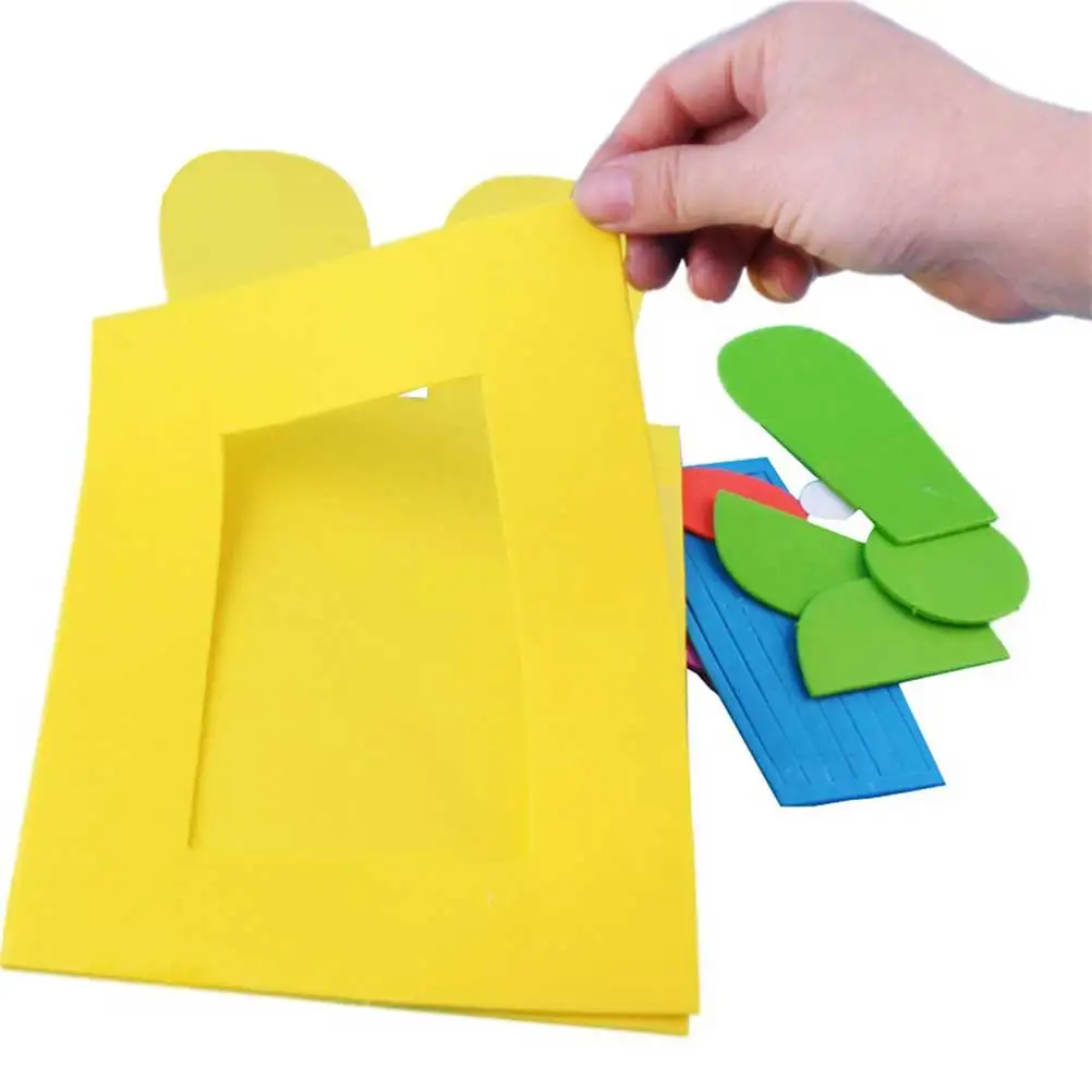 Мультяшная Фоторамка ручной работы материал сумка для рукоделия принадлежности для детей(случайный цвет, случайный узор) 1 шт