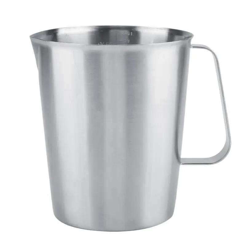

Hot 2000ml Large 304 Stainless Steel Measuring Cup Mug Milk Frothing Pitcher Jug for Latte Coffee Art Tools Accessory Part