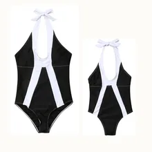 Mommy& Me/купальный костюм для пляжа, праздничный купальный костюм для семьи, подходящее бикини, купальник для мамы и дочки, популярный детский женский купальник, семейный образ