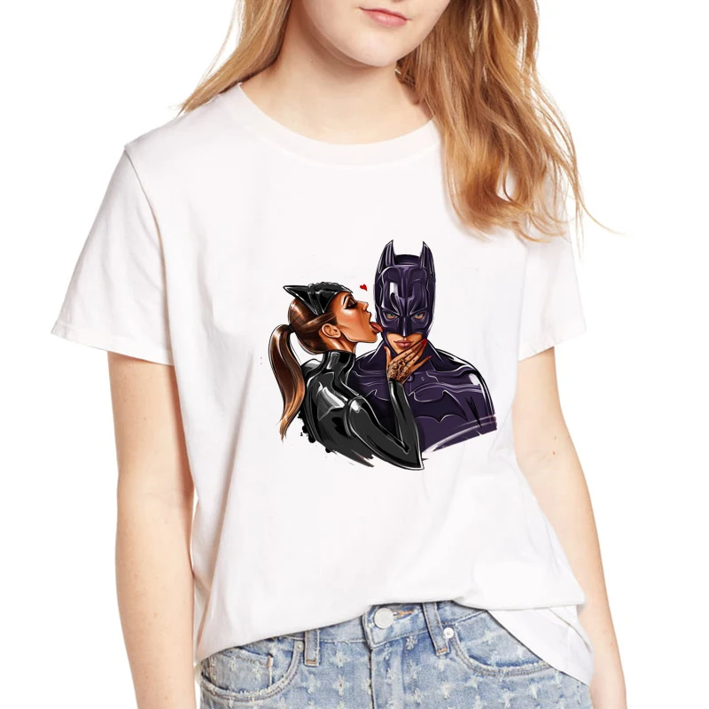 

Graphic Tees Women Kiss Korean Clothes Casual Kawaii Tee Shirt Femme Aesthetic Harajuku Tops 90s Vintage Gothic T Shirt